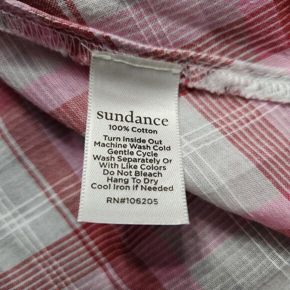 Sundance Janis Plaid Top Size Small - Picture 4 of 5